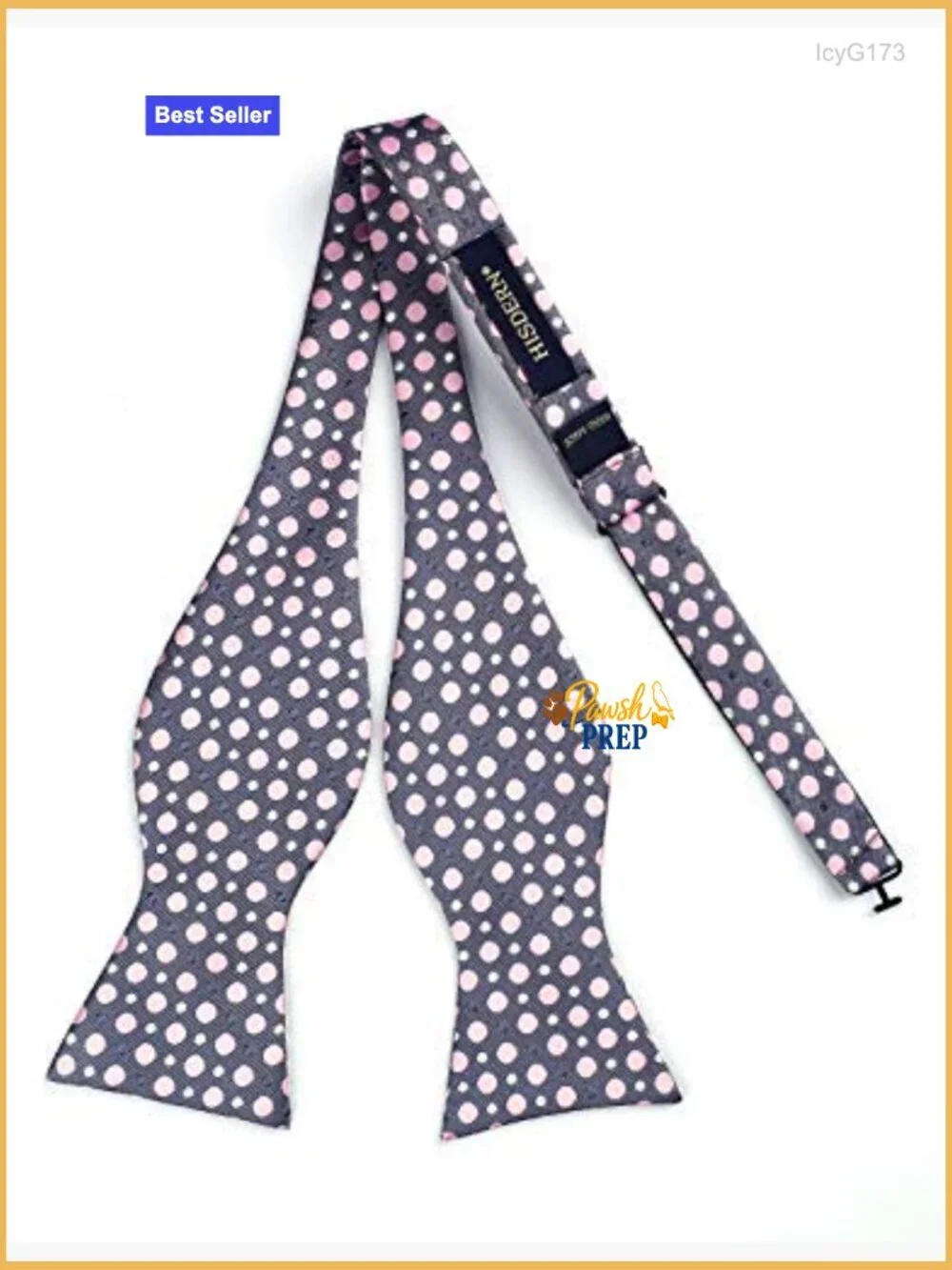 Self-Tie Bow Tie and Pocket Square Set for Formal Business Wedding Events